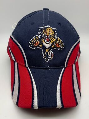 XP Apparel Florida Panthers NHL Hockey Striped Embroidered Logo Hat